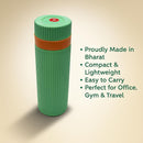 Comfy Homes 500ml Water Bottle | Inner Steel Insulation Keeps Drinks Hot & Cold for Hours | Compact, Lightweight & Leakproof | Ideal for Travel, Office, Gym, School & Outdoor Use (Green)-2