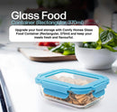 Comfy Homes Glass Container Set of 1 | Lunch & Storage Box for School, Office | Easy to carry and Durable | (1040ml)-6