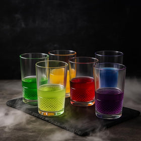 Comfy Homes Premium 300 ml Glass Set, Pack of 6 | Stylish Lead-Free Drinking Glasses for Water, Whiskey, Cocktail, Colddrink & Juice | Elegant Glassware for Home, Bar & Party Use (Lumen) - 0