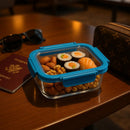 Comfy Homes Glass Container Set of 1 | Lunch & Storage Box for School, Office | Easy to carry and Durable | (1040ml)-1