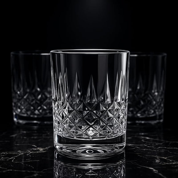 Comfy Homes Premium 320 ml Glass Set, Pack of 6 | Stylish Lead-Free Drinking Glasses for Water, Whiskey, Cocktail, Colddrink & Juice | Elegant Glassware for Home, Bar & Party Use (Breeze)