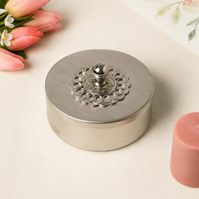 Comfy Homes Mini Multipurpose Candy Set | Elegant Decorative Candy Storage Box for Chocolates, Dry Fruits, Snacks & Sweets | Premium Gifting Box for Home & Festive Return Gifts (Silver)