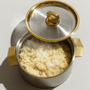 Comfy Homes Inner Stainless Steel Casserole | BPA Free | Food Grade | Easy to Carry | Easy to Store | Chapati | Roti | Curd Maker (Mettalic Yellow (2000Ml) (Set of 1))-2