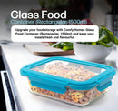 Comfy Homes Collapsible Glass Container Set of 1 | Lunch & Storage Box for School, Office | Easy to carry and Durable |(1500ml)-6
