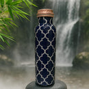 Comfy Homes 100% Copper Water Bottle, 1 Litre | Durable, Leak Proof & Rust Proof | Handicraft Finish & Timeless Luxury Design | Non-Toxic, BPA Free, Boosts Immunity & Yoga Health Benefits (Elite)-6