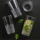 Comfy Homes Premium 300 ml Glass Set, Pack of 6 | Stylish Lead-Free Drinking Glasses for Water, Whiskey, Cocktail, Colddrink & Juice | Elegant Glassware for Home, Bar & Party Use (Flame)-5