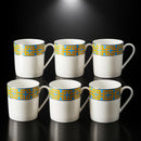 Comfy Homes Bone China Mugs, Set of 6 | Lightweight, Durable, Lead Free, Food Safe, Scratch Resistant with Premium Design | Tea/Chai Cups for Gifting, Home, Office Use & All Occasion (Chique)-7