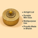 Comfy Homes Mini Multipurpose Candy Set | Elegant Decorative Candy Storage Box for Chocolates, Dry Fruits, Snacks & Sweets | Premium Gifting Box for Home & Festive Return Gifts (Golden)-7