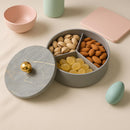 Comfy Homes Mini Multipurpose Candy Set | Elegant Decorative Candy Storage Box for Chocolates, Dry Fruits, Snacks & Sweets | Premium Gifting Box for Home & Festive Return Gifts (Grey)-1