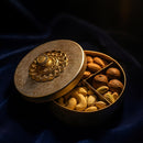 Comfy Homes Mini Multipurpose Candy Set | Elegant Decorative Candy Storage Box for Chocolates, Dry Fruits, Snacks & Sweets | Premium Gifting Box for Home & Festive Return Gifts (Golden)-2