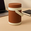 Comfy Homes Hot Pot Tiffin with 4 Stainless Steel Containers | Daily Meal Lunch Box for Office, College, School & Outdoors | Food Grade, Leak-Proof & Easy to Carry (Brown)-4