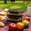 Comfy Homes Stainless Steel Container Set of 2 | Lunch & Storage Box for School, Office | Easy to carry and Durable | 300ml + 600ml-5