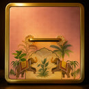 Comfy Homes Multipurpose Container | 4-Section Dry Fruit & Snack Storage Box | Elegant Design Square Shape Dry Food Organizer | Serving Platter & Gift Box for Home & Festive Use (Regal Flora)-2