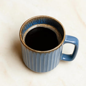 Comfy Homes Ceramic Milk and Coffee Mug | Premium Stoneware Cup for Hot & Cold Beverages | Stylish Brown Modern Design | Perfect for Tea, Milk, Coffee & Gifting (Rustic Blue) - 0