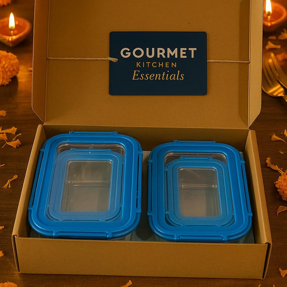 Comfy Homes Collapsible Glass Container Set | Lunch & Storage Box for School, Office | Easy to carry and Durable | 370ml, 640ml, 1040ml, 1500ml (Glass, 4)