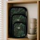 Comfy Homes Durable Multi-Use Premium Printed Rectangular Melamine Serve Ware Set with 3 Trays (Small, Medium & Large) (Sea Breeze)-5