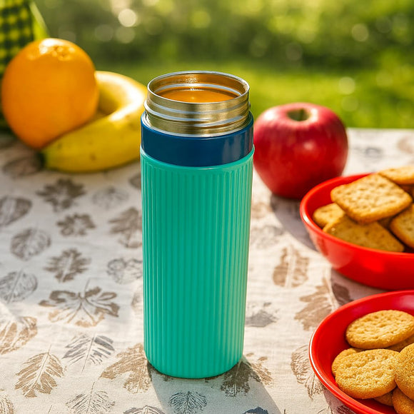 Comfy Homes 500ml Water Bottle | Inner Steel Insulation Keeps Drinks Hot & Cold for Hours | Compact, Lightweight & Leakproof | Ideal for Travel, Office, Gym, School & Outdoor Use (Blue)