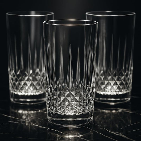 Comfy Homes Premium 300 ml Glass Set, Pack of 6 | Stylish Lead-Free Drinking Glasses for Water, Whiskey, Cocktail, Colddrink & Juice | Elegant Glassware for Home, Bar & Party Use (Terra)