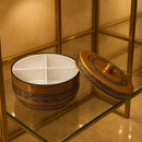 Comfy Homes Revolving Dry Fruit & Snack Storage Box | 4-Section Multi-Purpose Container | Dry Food Organizer, Serving Platter & Gift Box for Home & Festive Use (Luxe)-4