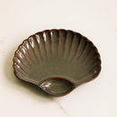 Comfy Homes Ceramic Serving Platter | Elegant Stoneware Snack & Dinner Plate | Stylish Brown Modern Design | Ideal for Starters, Snacks, Desserts & Parties (Red)-5