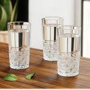 Comfy Homes Premium 300 ml Glass Set, Pack of 6 | Stylish Lead-Free Drinking Glasses for Water, Whiskey, Cocktail, Colddrink & Juice | Elegant Glassware for Home, Bar & Party Use (Flame)-7