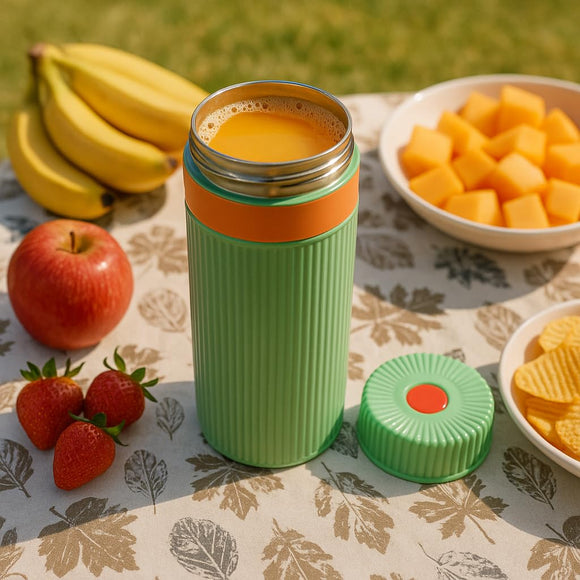 Comfy Homes 500ml Water Bottle | Inner Steel Insulation Keeps Drinks Hot & Cold for Hours | Compact, Lightweight & Leakproof | Ideal for Travel, Office, Gym, School & Outdoor Use (Green)