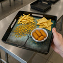 Comfy Homes Durable Multi-Use Premium Printed Rectangular Melamine Serve Ware Set with 3 Trays (Small, Medium & Large) (Autumn Breeze)-6