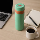 Comfy Homes 500ml Water Bottle | Inner Steel Insulation Keeps Drinks Hot & Cold for Hours | Compact, Lightweight & Leakproof | Ideal for Travel, Office, Gym, School & Outdoor Use (Green)-3