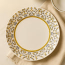 Comfy Homes Round Melamine 41 Pcs Dinner Set | 6 Dinner Plates, 6 Small Plates, 1 Serving Tray, 3 Big Serving Bowls with Lid, 12 Small Bowls, 6 Spoons, 4 Serving Spoons (Amara Luxe)-8