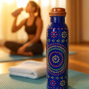 Comfy Homes 100% Copper Water Bottle, 1 Litre | Durable, Leak Proof & Rust Proof | Handicraft Finish & Timeless Luxury Design | Non-Toxic, BPA Free, Boosts Immunity & Yoga Health Benefits (Infinity)-6