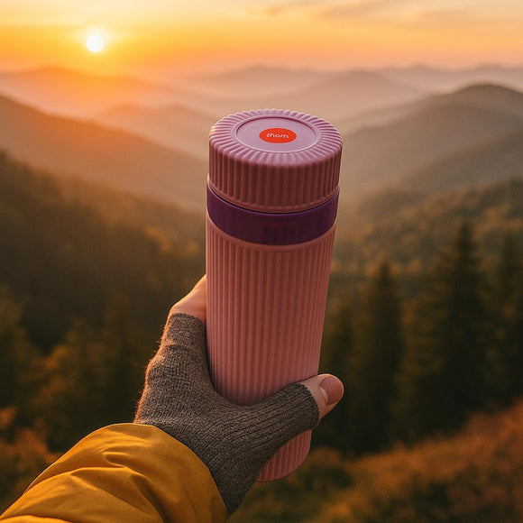 Comfy Homes 500ml Water Bottle | Inner Steel Insulation Keeps Drinks Hot & Cold for Hours | Compact, Lightweight & Leakproof | Ideal for Travel, Office, Gym, School & Outdoor Use (Pink)