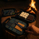 Comfy Homes Durable Multi-Use Premium Printed Rectangular Melamine Serve Ware Set with 3 Trays (Small, Medium & Large) (Aqua Blue)-4