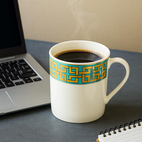 Comfy Homes Bone China Mugs, Set of 6 | Lightweight, Durable, Lead Free, Food Safe, Scratch Resistant with Premium Design | Tea/Chai Cups for Gifting, Home, Office Use & All Occasion (Chique) - 0