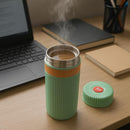 Comfy Homes 500ml Water Bottle | Inner Steel Insulation Keeps Drinks Hot & Cold for Hours | Compact, Lightweight & Leakproof | Ideal for Travel, Office, Gym, School & Outdoor Use (Green)-5