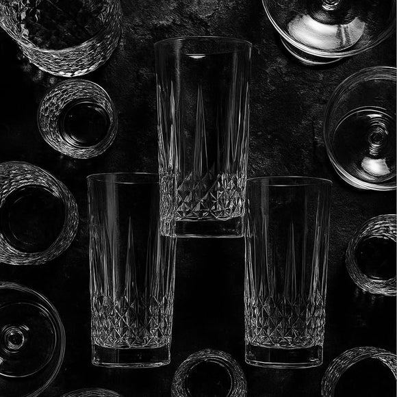 Comfy Homes Premium 300 ml Glass Set, Pack of 6 | Stylish Lead-Free Drinking Glasses for Water, Whiskey, Cocktail, Colddrink & Juice | Elegant Glassware for Home, Bar & Party Use (Terra)