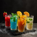 Comfy Homes Premium 300 ml Glass Set, Pack of 6 | Stylish Lead-Free Drinking Glasses for Water, Whiskey, Cocktail, Colddrink & Juice | Elegant Glassware for Home, Bar & Party Use (Flame)-3