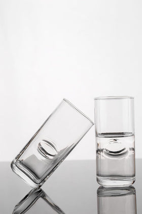 Comfy Homes 370 ml Glasses Set of 6 pcs - Drinking Glasses for- Water, Juice, Whiskey, Cocktail, Lead-Free, Perfect for Home, Restaurants and Parties (Dotted Imagica)