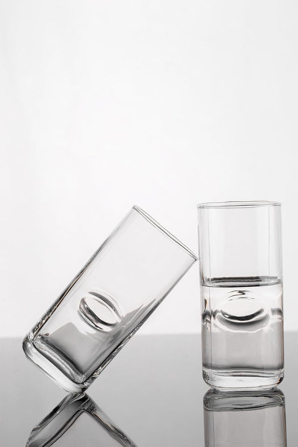 Comfy Homes 370 ml Glasses Set of 6 pcs - Drinking Glasses for- Water, Juice, Whiskey, Cocktail, Lead-Free, Perfect for Home, Restaurants and Parties (Dotted Imagica)