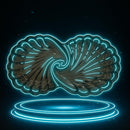 Comfy Homes Ceramic Open Shell Dual Serving Platter | Elegant Stoneware Snack & Dinner Plate | Stylish Brown Modern Design | Ideal for Starters, Snacks, Desserts & Parties (Military Green)-3