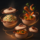 Comfy Homes Set of 3 Casseroles, 1000 2000 3000 ML | Inner Stainless Steel & Outer Plastic Material | BPA Free, Food Grade Hot Pot | Easy to Carry Insulated Roti, Chapati & Kitchen Storage Set(Peach)-7