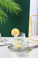 Comfy Homes Delisoga 330 Ml Aquatic Glasses Set Of 6 Pcs - Tall Drinking Glasses For- Water, Juice, Colddrink, Mojito, Cocktail, Lead-Free, Perfect For Home, Restaurants And Parties (Diamond Flush)-2