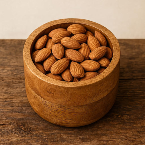 Comfy Homes Wooden Peanut Bowl | Natural Wood Serving Bowl | Snack Bowl for Peanuts, Nuts, Dry Fruits and Snacks | Eco-Friendly, Rustic Kitchenware (Brown)