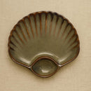 Comfy Homes Ceramic Serving Platter | Elegant Stoneware Snack & Dinner Plate | Stylish Brown Modern Design | Ideal for Starters, Snacks, Desserts & Parties (Red)-1