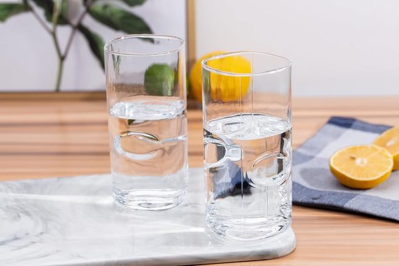 Comfy Homes 370 ml Glasses Set of 6 pcs - Drinking Glasses for- Water, Juice, Whiskey, Cocktail, Lead-Free, Perfect for Home, Restaurants and Parties (Dotted Imagica)
