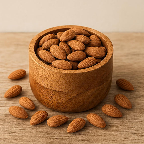 Comfy Homes Wooden Peanut Bowl | Natural Wood Serving Bowl | Snack Bowl for Peanuts, Nuts, Dry Fruits and Snacks | Eco-Friendly, Rustic Kitchenware (Brown)