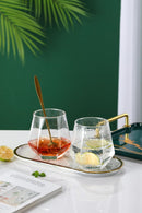 Comfy Homes Delisoga 330 Ml Aquatic Glasses Set Of 6 Pcs - Tall Drinking Glasses For- Water, Juice, Colddrink, Mojito, Cocktail, Lead-Free, Perfect For Home, Restaurants And Parties (Diamond Flush)-1