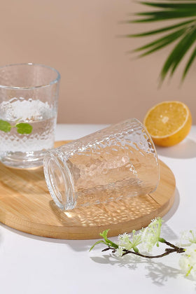 Comfy Homes 260 ml Glasses Set of 6 pcs - Drinking Glasses for- Water, Juice, Colddrink, Cocktail, Perfect for Home and Parties (Whirlpool)-Ideal for Gifiting (Included-Fancy Gifting Box)