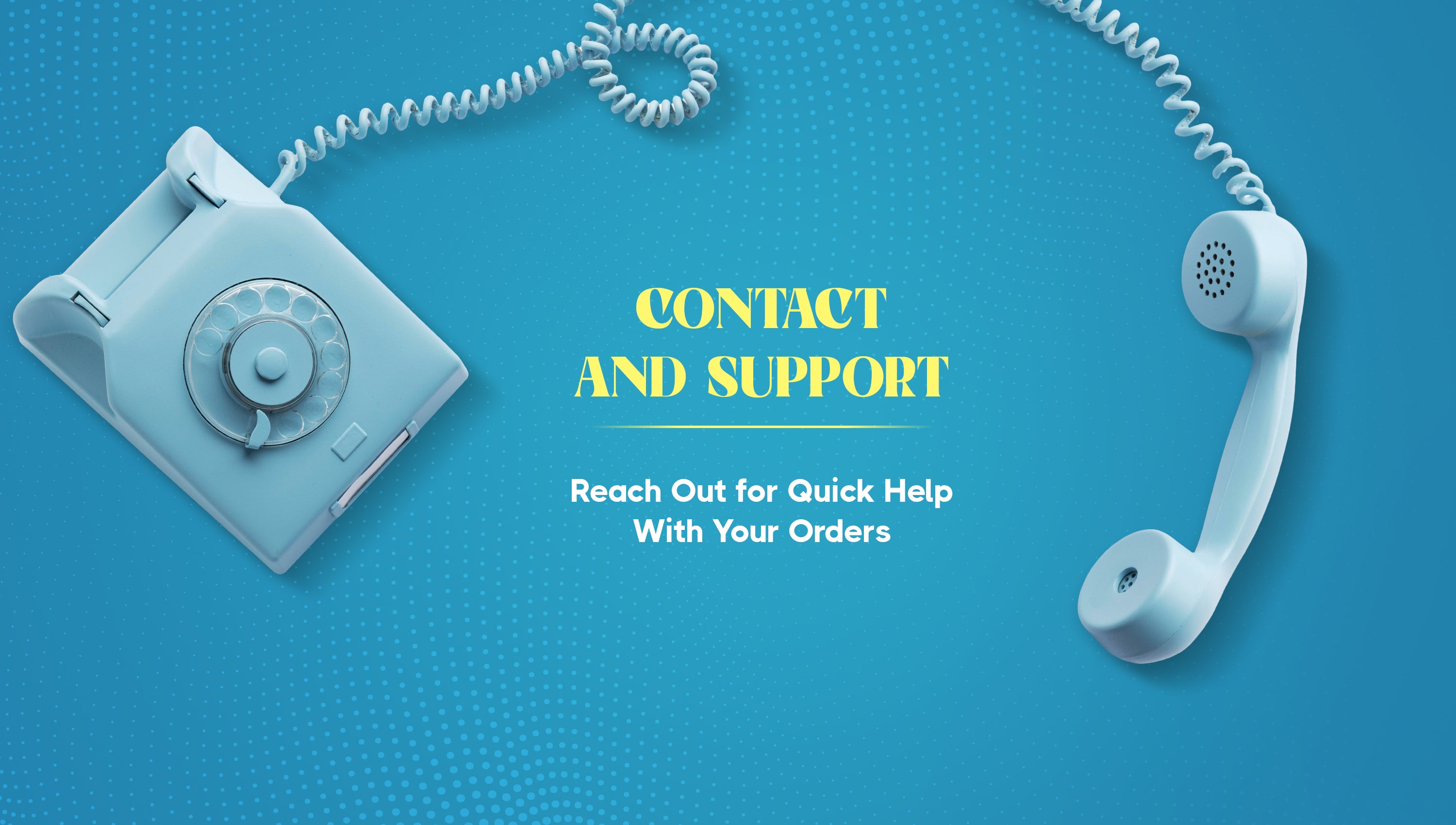 Contact and support banner mobile