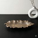 Comfy Homes 12-Inch Ceramic Serving Platter with Brass Finish – Luxury Statement Tableware for Elegant Hosting-3