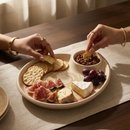 Comfy Homes Divided Serving Platter Set – Modern Snack & Dip Plate for Everyday Hosting and Sharing (Dual Sphere)-2